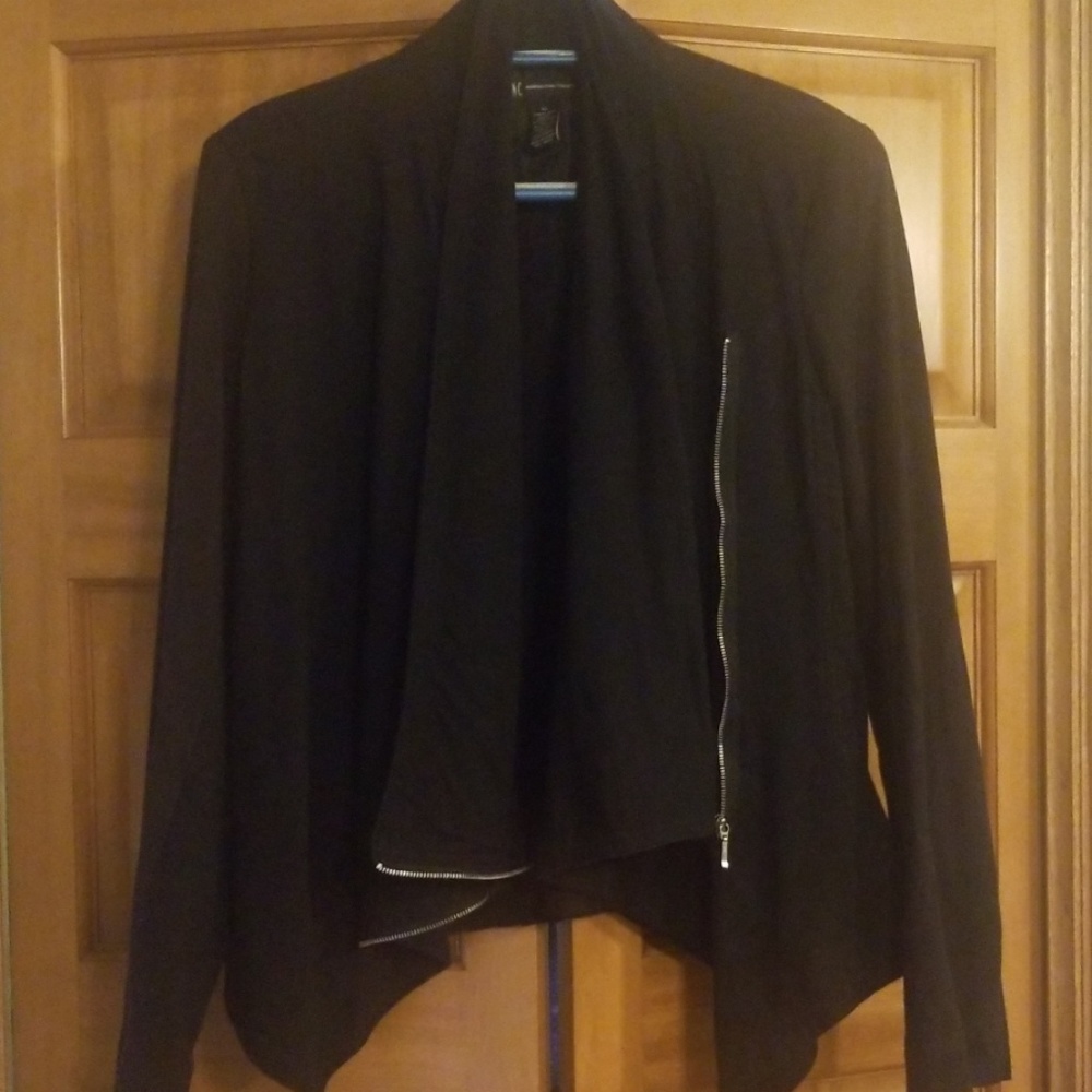Inc. Black Drape front light jacket